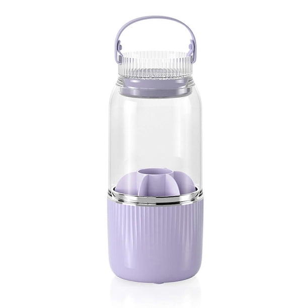 Makeup Brush Holder Organizer, 360° Rotating, Large Capacity With 7 Slots Purple