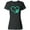 AB-Black, variant on Inktastic Teal Heart with Paw Print Women's T-Shirt