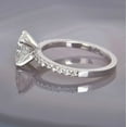 thumbnail image 3 of 2Ct Cushion Cut Simulated Diamond Women's Engagement Ring 14K White Gold Plated, 3 of 4