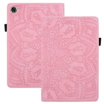 Tarise Galaxy Tab A8 10.5 inch Case, Embossed PU Leather Shockproof Folio Stand Shell Pen Holder Slim Cover Case for Samsung Galaxy Tab A8 10.5" Tablet 2022 Model SM-X200 X205 X207, Pink