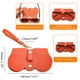 thumbnail image 3 of Paquete de 2 bolsas de cuero suave para gafas de sol, estuche para gafas, bolsa portátil para gafas con correa para la muñeca con Clip de botón, 3 of 5