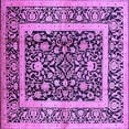 thumbnail image 1 of Ahgly Company Indoor Square Oriental Purple Traditional Area Rugs, 4' Square, 1 of 4