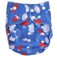 thumbnail image 1 of Baby Washable Diapers Average Size Reusable Soft Breathable Adjustable Pocket Cloth NappiesES074-EF405, 1 of 4