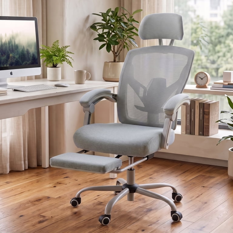 EDX Ergonomic High Back Office Chair with Reclining & Footrest photo 4
