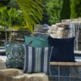 thumbnail image 5 of ARDEN Outdoor Toss Pillow (2 Pack) 16 x 16, Sapphire Aurora Blue Stripe, 5 of 9