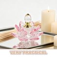 thumbnail image 3 of Houderco Decorative Bottles De Cristal Rosa En Forma De Loto Para Perfumes Y Esenciales, 3 of 6