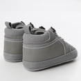 thumbnail image 4 of WOYY Newborn Boys Prewalker High Top Non Slip Walking Shoes Casual Sport Slip-On Shoes, 4 of 5