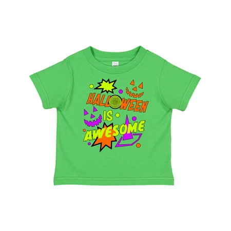 

Inktastic Halloween Is Awesome- retro style Gift Toddler Boy or Toddler Girl T-Shirt
