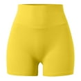 thumbnail image 2 of Cargo Shorts Women, Comdrip Booty Shorts for Women Fashion Solid Scrunch Butt Shorts Cargo Workout Biker Gym Bottoms Shorts for Women Yellow S, 2 of 7
