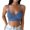 Blue, variant on Women's Camisole Tank Top Padded Bralettes Sports V Neck Vest Undershirt,Yellow,One Size