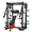 Black with Red Bench, variant on RitKeep Fitness Smith Machine PMAX-4750 1800lbs Capacity with Jammer Arms and Leg Press Board