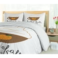 thumbnail image 5 of Ambesonne Hello Fall Duvet Cover Sets, Autumn Pumpkin Spice Cup, 2-Queen, White Caramel Marigold, 5 of 7
