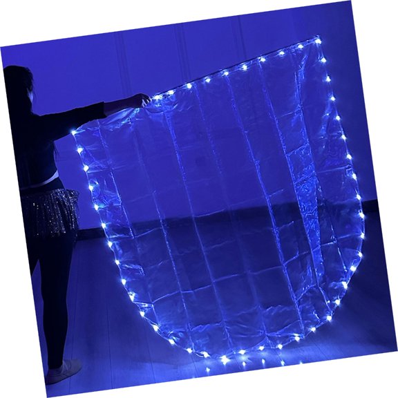LED Lighted Worship Flag with Extendable Rod for Church and Spiritual Event