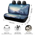 thumbnail image 2 of Wolves in The Moonlight Car Rear Seat Cover Accessories Universal Fit Car Seat Covers Durable, 2 of 6
