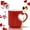 Red*1, variant on Heart-Shaped Color Changing Magic Ceramic Mug, 2026 New Heat Sensitive Magic Color Changing Coffee Mug with Red Heart Design, for Valentine's Day, Christmas and Mother's Day Gifts, 12 fl oz