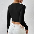 thumbnail image 6 of Sevevn Womens Fall Winter Kink Cropped Sweater Causal Crew Neck Ribbed Knit Pullover Jumper Tops, 6 of 6