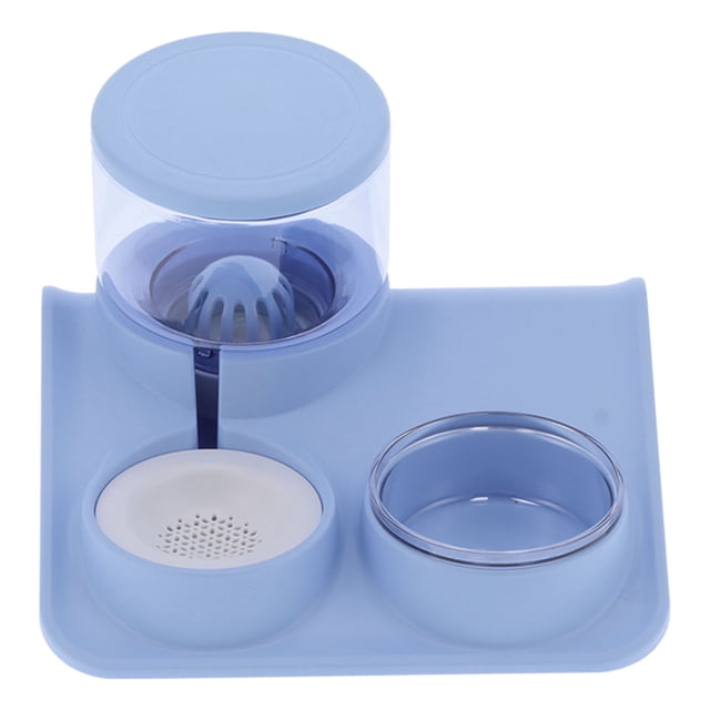 Dispensador De Agua Automático, Dispensador De Agua Para Mascotas 1.8L Principio De Sifón Conveniente Para Alimentos Para Gatos Para Perros ANGGREK Azul