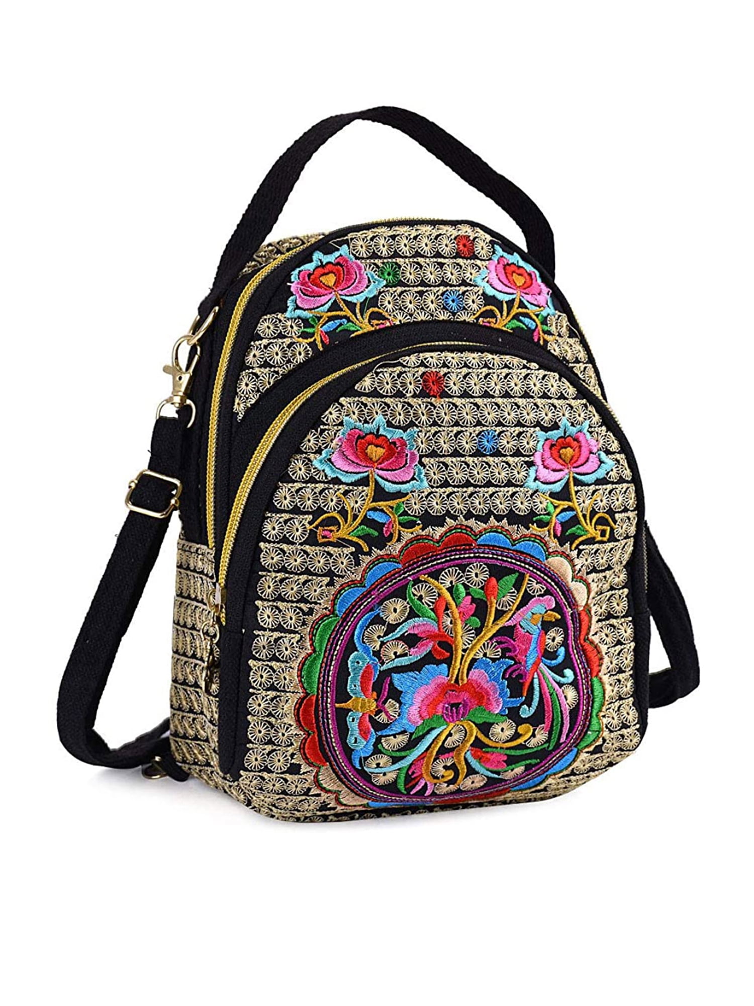 Blossom Cactus Printed Casual Laptop Backpack College School Bag Travel Daypack 