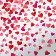 thumbnail image 4 of Valentines Day Shower Curtain, Valentines Day Falling Red Hearts Watercolor Falling Red Heart Bathroom Curtain Sets, Fabric Shower Curtain Hooks Include (69X70), 4 of 6