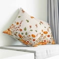 thumbnail image 3 of Orange Green Fall Pillow Covers 16x16 Inch Decorative Throw Pillow Cover, Pumpkins Botanical Thanksgiving Rustic Sofa Pillowcases Accent Cushion Case Home Decor Bedroom Living Room, 3 of 6