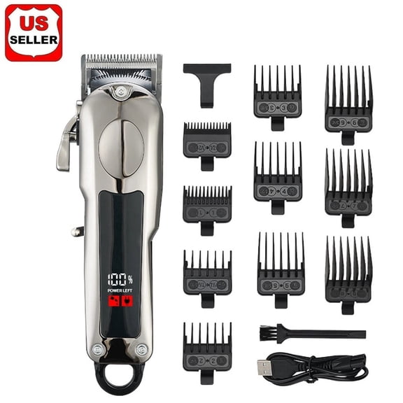 LINKPAL Professional Hair Clippers Trimmer Mens Barber Hair Cutting kit Machine Cordless Rechargeable Cutting & Trimming Kit for Heads, Longer Beards, & All Body Grooming