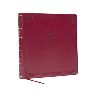 Nabre XL, Catholic Edition, Leathersoft, Burgundy, Comfort Print: Holy Bible, (Hardcover)
