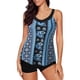 thumbnail image 1 of Trajes de baño para mujer Trajes de baño de dos piezas Camisetas sin mangas con estampado floral con pantalones cortos Trajes de baño con control de barriga OAVQHLG3B Store lin121212, 1 of 3