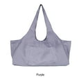 thumbnail image 2 of Wosthever Bolso de la estera de la yoga de la cremallera de la lona para las mujeres y los hombres bolso portátil conveniente y elegante de la Uniforme atlético Púrpura, 2 of 6