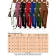 thumbnail image 2 of Frontwork Casual Two Piece Outfits For Women Long Sleeve Loungewear Sweatsuit Set 2 Piece Pullover and Drawstring Sweatpants Sport Outfits Sets, 2 of 4