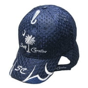 South Carolina SC State SC On Bill Mesh Blue Embroidered Cap Hat CAP721D TOPW