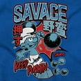 thumbnail image 2 of The Smurfs Kanji Keep Pushin Savage Men Big & Tall Graphic Hoodie Brisco Brands 3X, 2 of 5