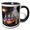 Black/White, variant on 3drose, Morocco, Essaouira, Colorful Teapot., 11oz Two-tone Green Mug