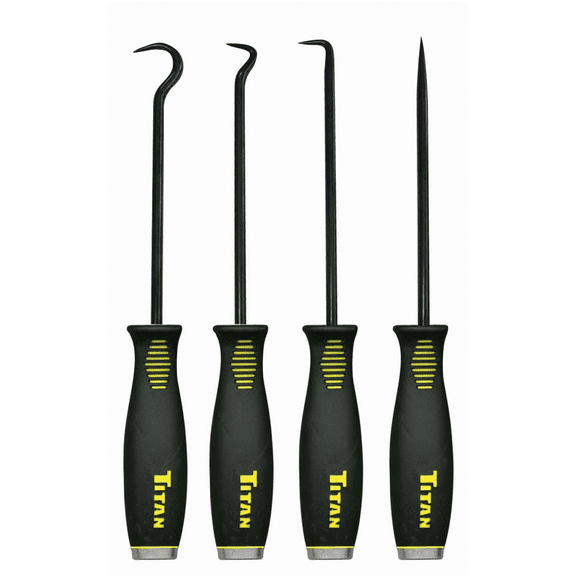 Titan 17224 4-Piece Jumbo Bolstered Pick & Hook Set