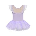 thumbnail image 4 of Haitryli Ballet Gymnastics Dance Leotards for Girls Kids Ballerina Outfit Dress with Sequins Tulle Tutu Skirt Lavender Leotard&Skirt 120/S, 4 of 7