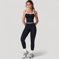 thumbnail image 4 of Women's High Waist Seamless Leggings with Tummy Control and Sculpting Fit for Active or Casual Everyday Wear - X Large, Black, 4 of 7