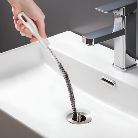 ACDANC Flexible Drain Cleaner Brush,Bendable Shower Sink Long Pipe Cleaners Hair Clog Remover Cleaning Tool for Home Kitchen Sink,Bathroom Hair,Unclog Toilet,Dryer Vent,Sewer,Snake Tube