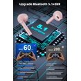 thumbnail image 3 of Auriculares inalámbricos litwlds ENC con cancelación de ruido rosa Bluetooth 5.1, 3 of 9