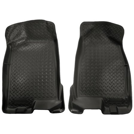 Husky Liners 32511 Classic Style Floor Liners Fit 2004-2012 Chevy Colorado, GMC Canyon Crew Cab, 2006-2008 Isuzu I-Series Crew Cab Front Row 2-Pc Black