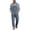 Light Blue, variant on Mens Solid Color Denim Jumpsuit Durable Workwear Overalls with Multiple Utility Pockets Full Length Light Blue L