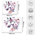 thumbnail image 2 of Ryvnso Horse Butterfly Flower Dish Drying Mat for Kitchen Countertop 18x24 Large Dish Pad Drainer Rack Dish Sink Mats, 2 of 7