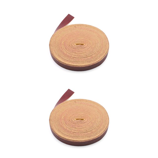 Inteprter Correa de cuero, cinturón, bolso de hombro, asa para hacer cuero, banda para manualidades, mochila, accesorios para manualidades, 2cm de ancho, vino rojo 2piezas Inteprter CBP182613