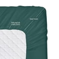 thumbnail image 3 of Clara Clark RV/Short Queen 6-Piece Bed Set for Campers - Deep Pocket Fitted Sheet Luxury Soft Microfiber, Hunter Green, 3 of 6