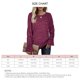 thumbnail image 5 of Jersey Cuello Redondo Manga Larga Trompeta Color Sólido Casual Cómodo Mujer Top Púrpura XXL, 5 of 5