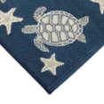 thumbnail image 5 of Liora Manne  Esencia Turtle And Stars Indoor/Outdoor Mat 2' x 2'10" - Navy, 5 of 7