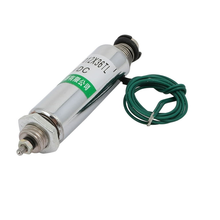 Uxcell DC 12V Tubular Solenoid Electromagnet – 2mm Stroke, 150g Holding Force