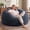 Darkgray, variant on Fulsmile Bean Bag Chair for Adults Stuffed with Memory Foam, Compressed Fluffy Lazy Sofa with Machine Washable Velvet Cover,5FT Oversized Gray Bean Bag for Reading Gaming Recumbency, 50"x 24"