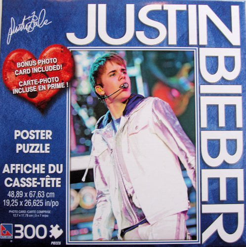 Justin Bieber 100 Piece Jigsaw Puzzles Complete Set of 3 Puzzles 