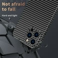 thumbnail image 4 of SaniMore for iPhone 14 Pro Max 6.7" 2022 Slim Case, Carbon Fiber Support Wireless Charging Shockproof Anti-drop Lens All-inclusive Heavy Duty Protective Anti-fingerprint Magnetic Case, Black, 4 of 10