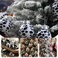 thumbnail image 5 of 12 Cowhide Printed Christmas Balls Ornaments, Black/Brown/White Plastic Cow Xmas Ball, Classic Hanging Xmas Ornament Bluk for Christmas Decoration Indoor, 5 of 9