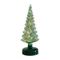 thumbnail image 2 of LED Glass Christmas Tree with Lights, Battery Operated Tabletop Decor, Frosted Glass Holiday Centerpiece for Mantel, Window, Fireplace, and Indoor Home Christmas Decorations, 2 of 6